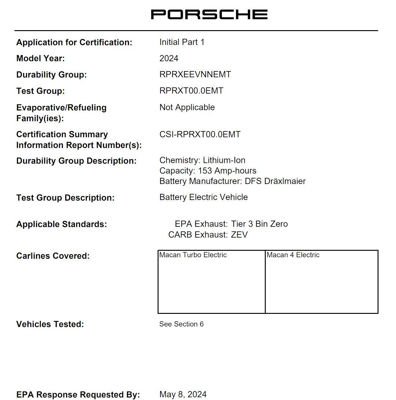 Electric Macan EV Battery Supplier & Manufacturer Query? 1726205170131-p8