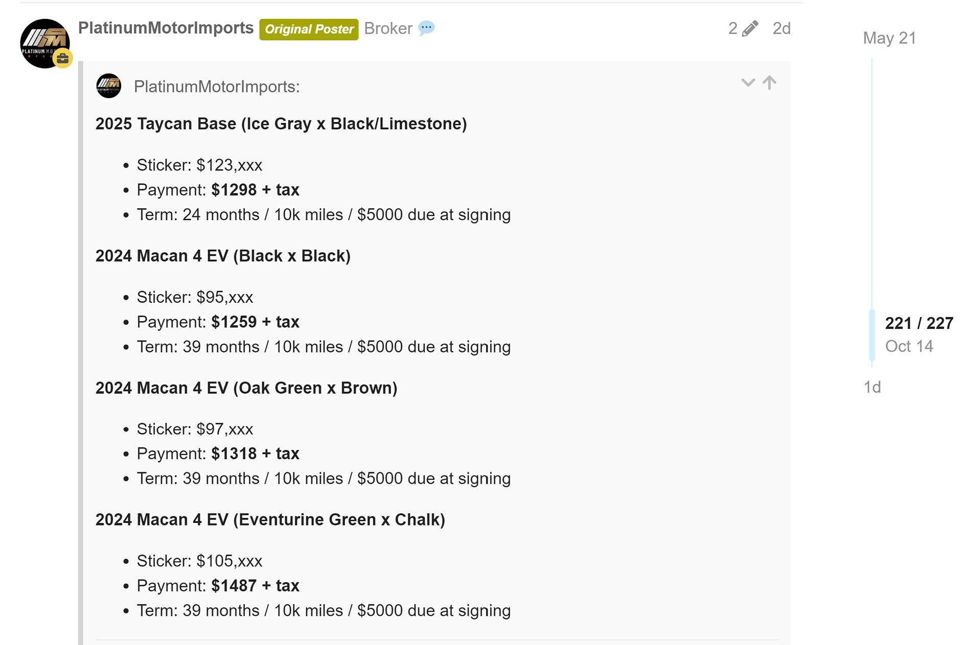 Electric Macan EV I've Got My Lease Options: What's the verdict? 1729193796390-ei