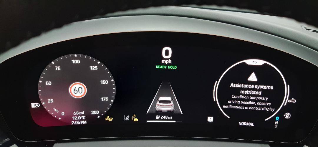 Electric Macan EV Assistance Systems Error - Speed Limit Display (warning message) 1730554348234-ps