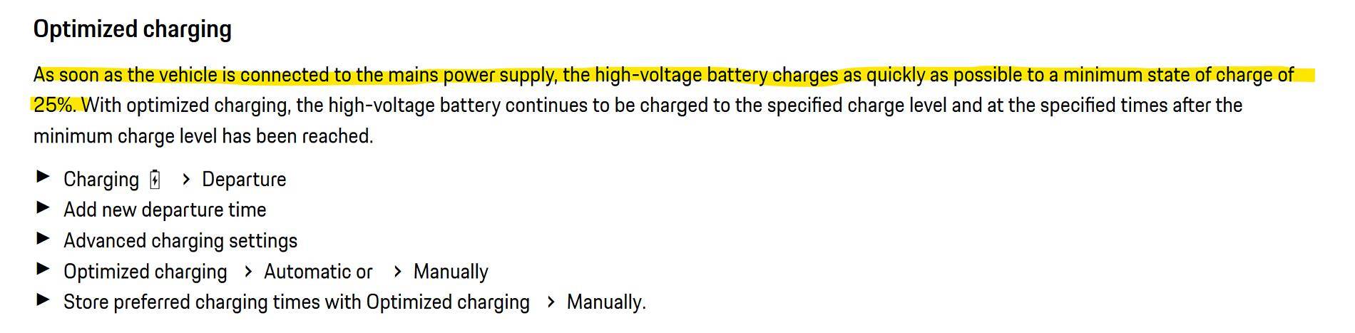 Electric Macan EV Car always starts charging immediately despite scheduled charging (car settings) 1736801451482-0o