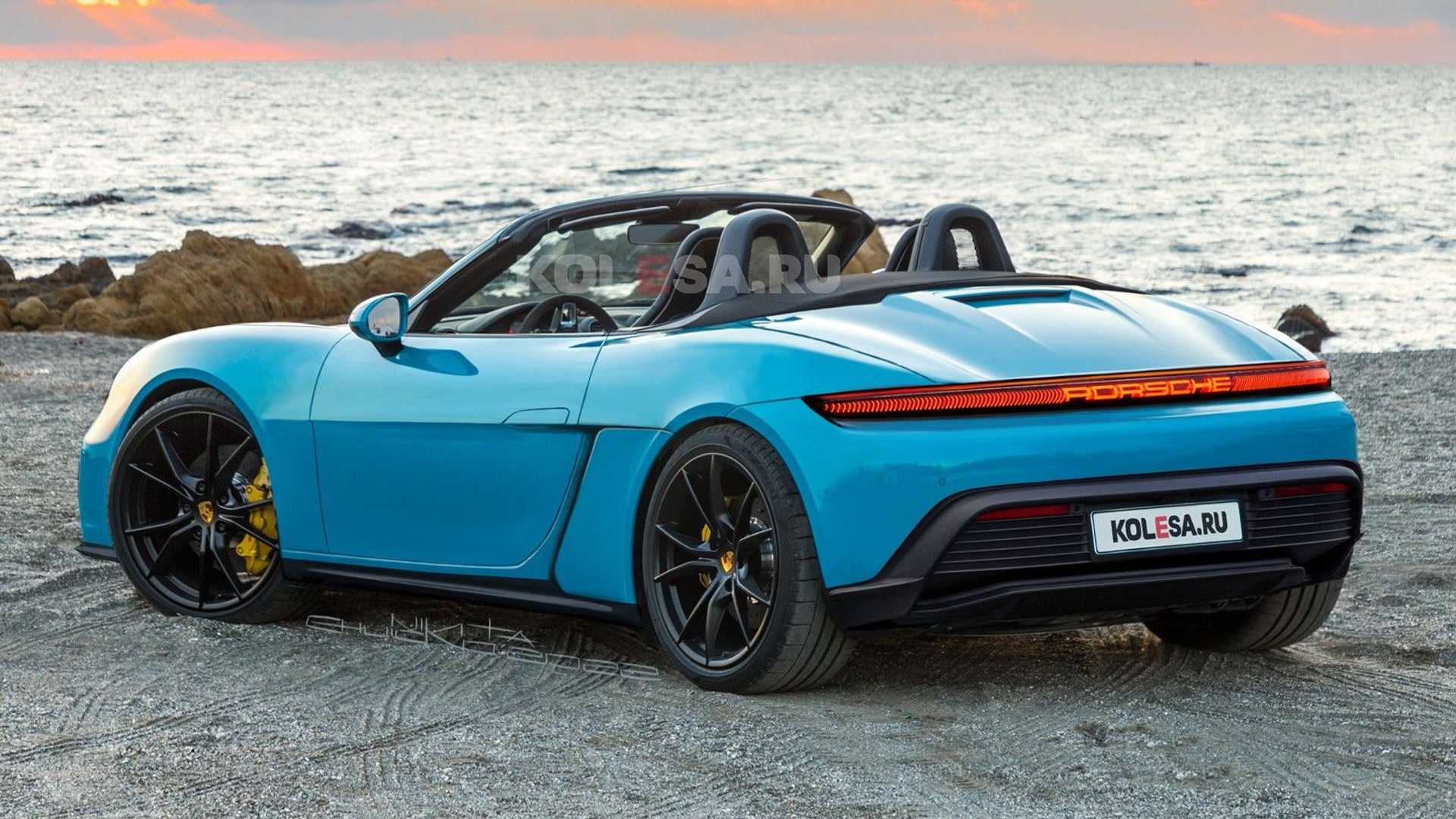 Electric Macan EV Porsche 718 / 983 Boxster / Cayman EV Sports Car Announced For 2025 Launch 2025-porsche-boxster-ev-unofficial-renderin