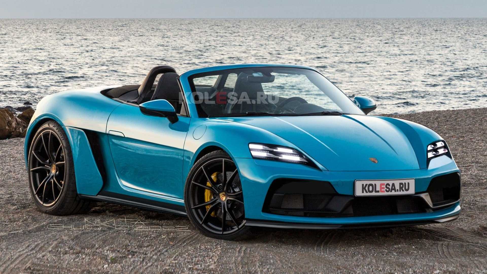 Electric Macan EV Porsche 718 / 983 Boxster / Cayman EV Sports Car Announced For 2025 Launch 2025-porsche-boxster-ev-unofficial-renderinjg-1