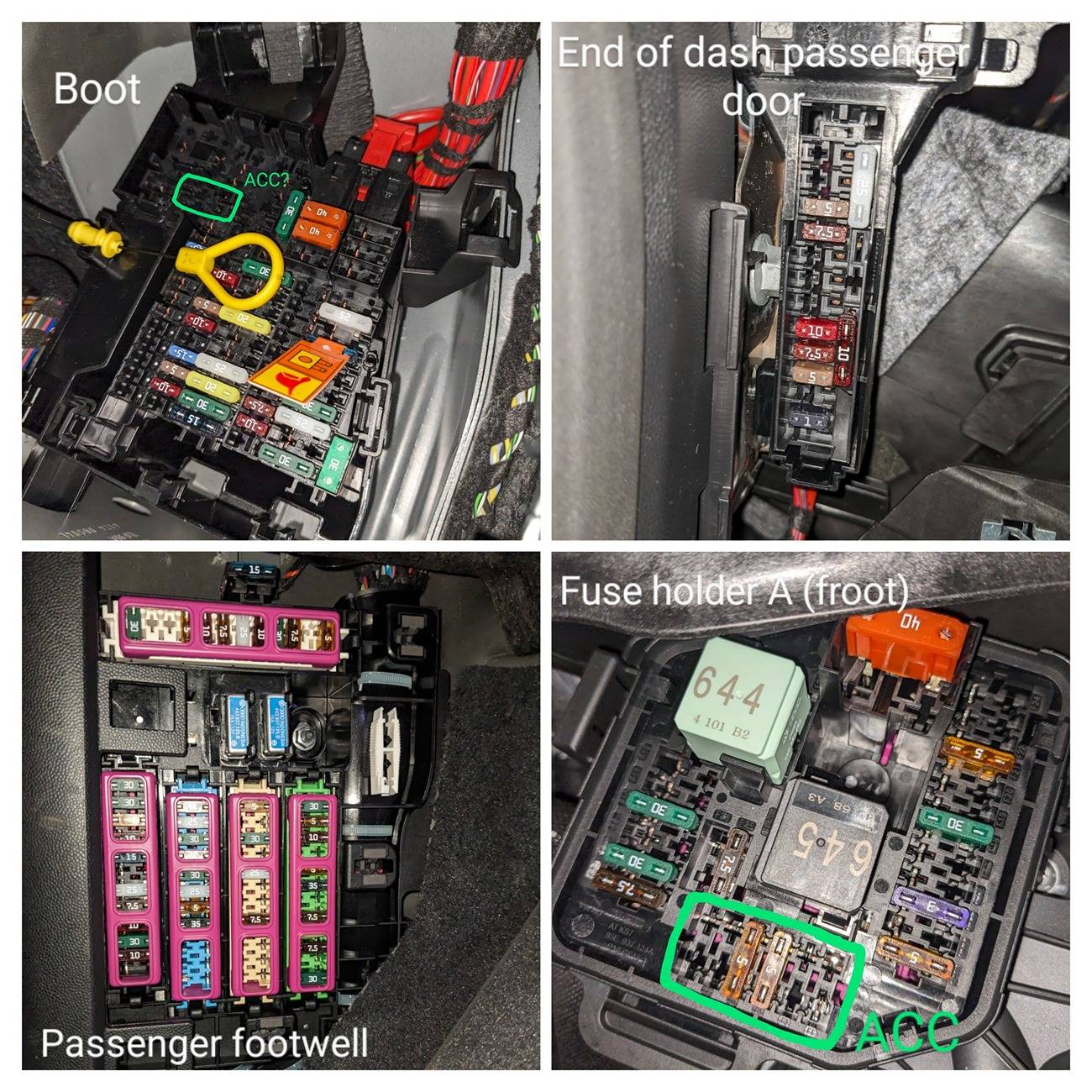 Electric Macan EV Dashcam installation issues -- fuse box location? 20250117_121349-COLLAGE~3