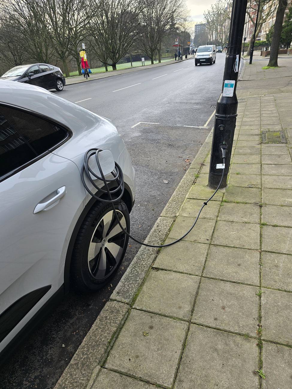 Electric Macan EV Powered Charge Port Door - Be Careful charge door