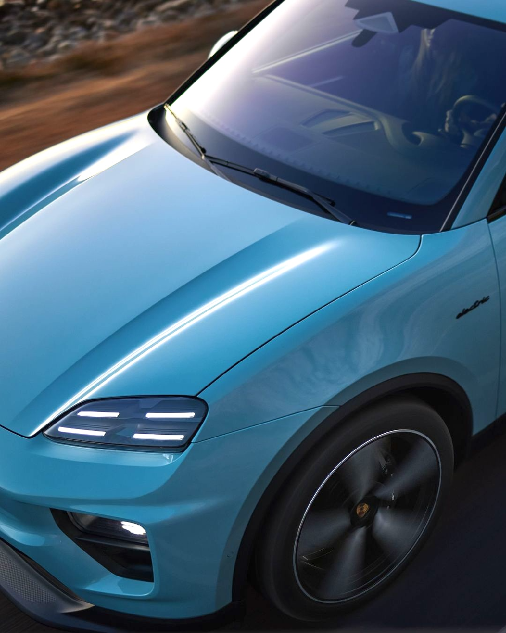 Macan EV FROZEN BLUE Macan EV Photos Thread Frozen Blue Electric Macan EV Color 3