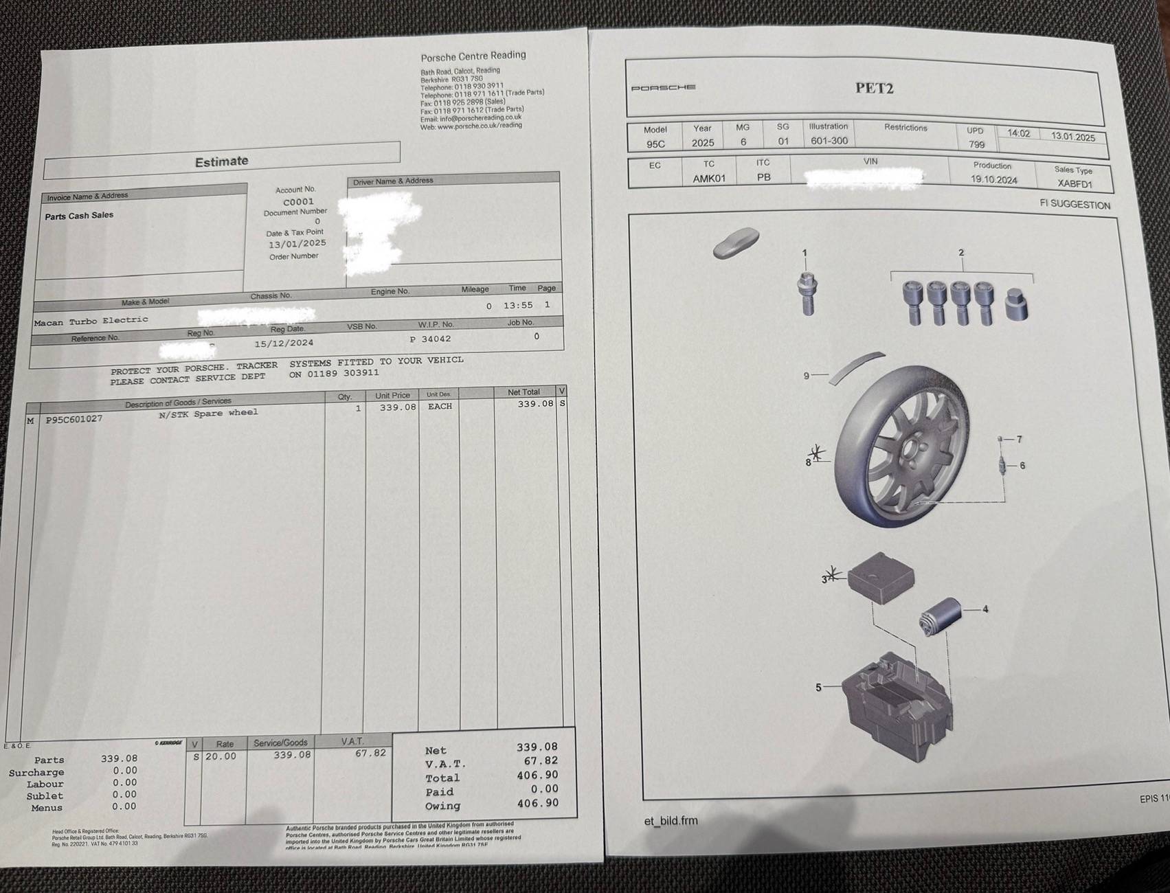 Electric Macan EV Collapsible Spare Tire for Macan EV Electric (Porsche OEM accessory)!! IMG_0624