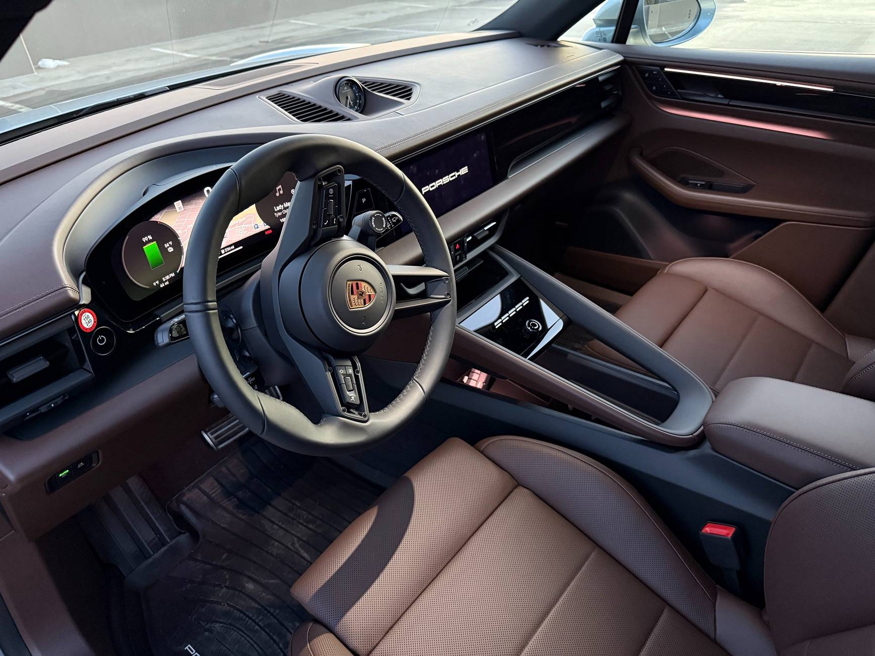 Electric Macan EV 4S Just Delivered! Dolomite Silver + Truffle Brown Interior IMG_0934