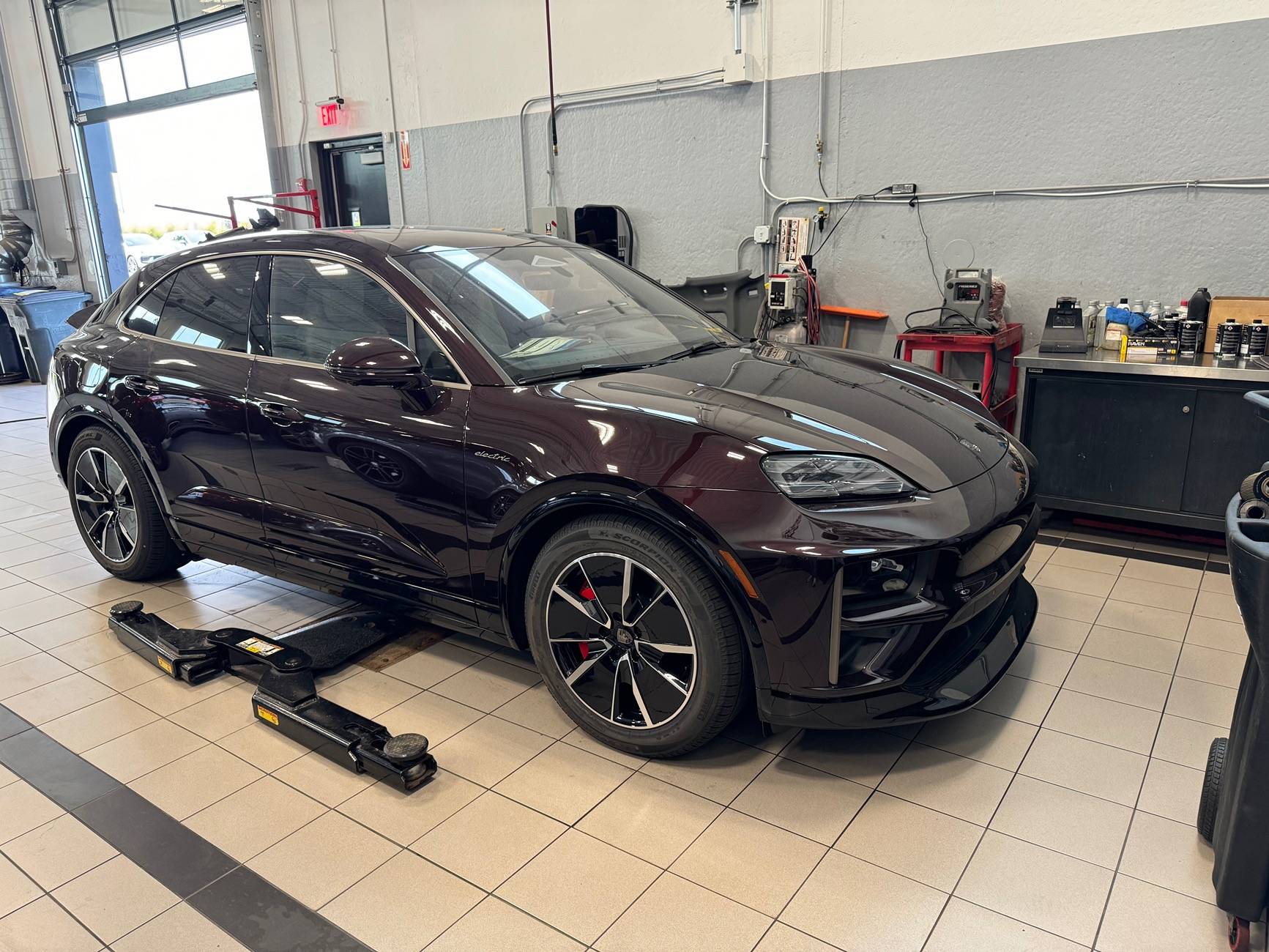 Electric Macan EV Enjoying my turbo while at work and far from it !! IMG_1676