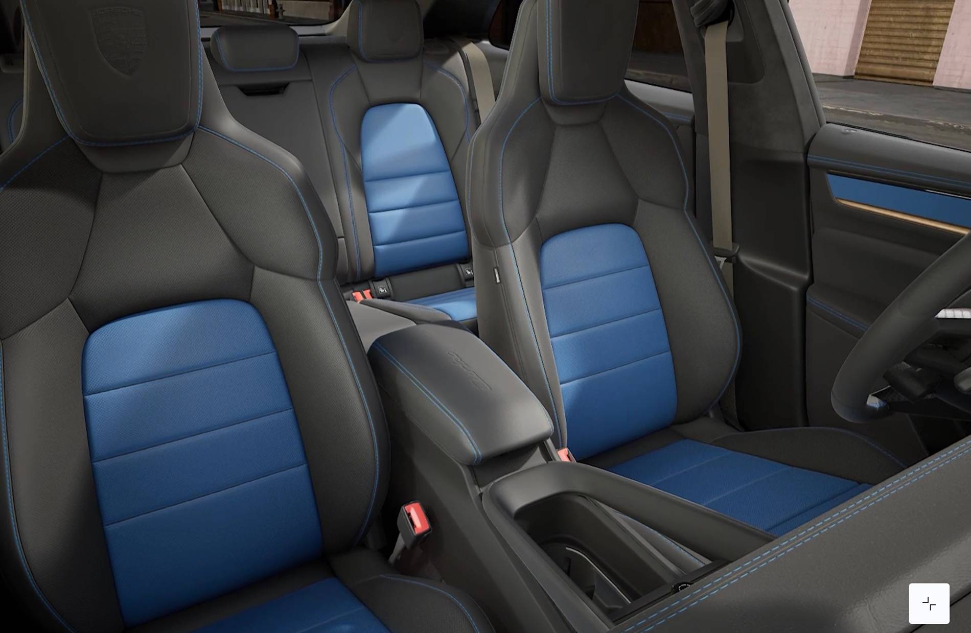 Macan EV Configurator Update: 360 View now renders the gear tunnel leather + deviated stitching IMG_3435