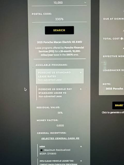 Electric Macan EV Buying vs leasing (and possibly buying then): my numbers IMG_3505