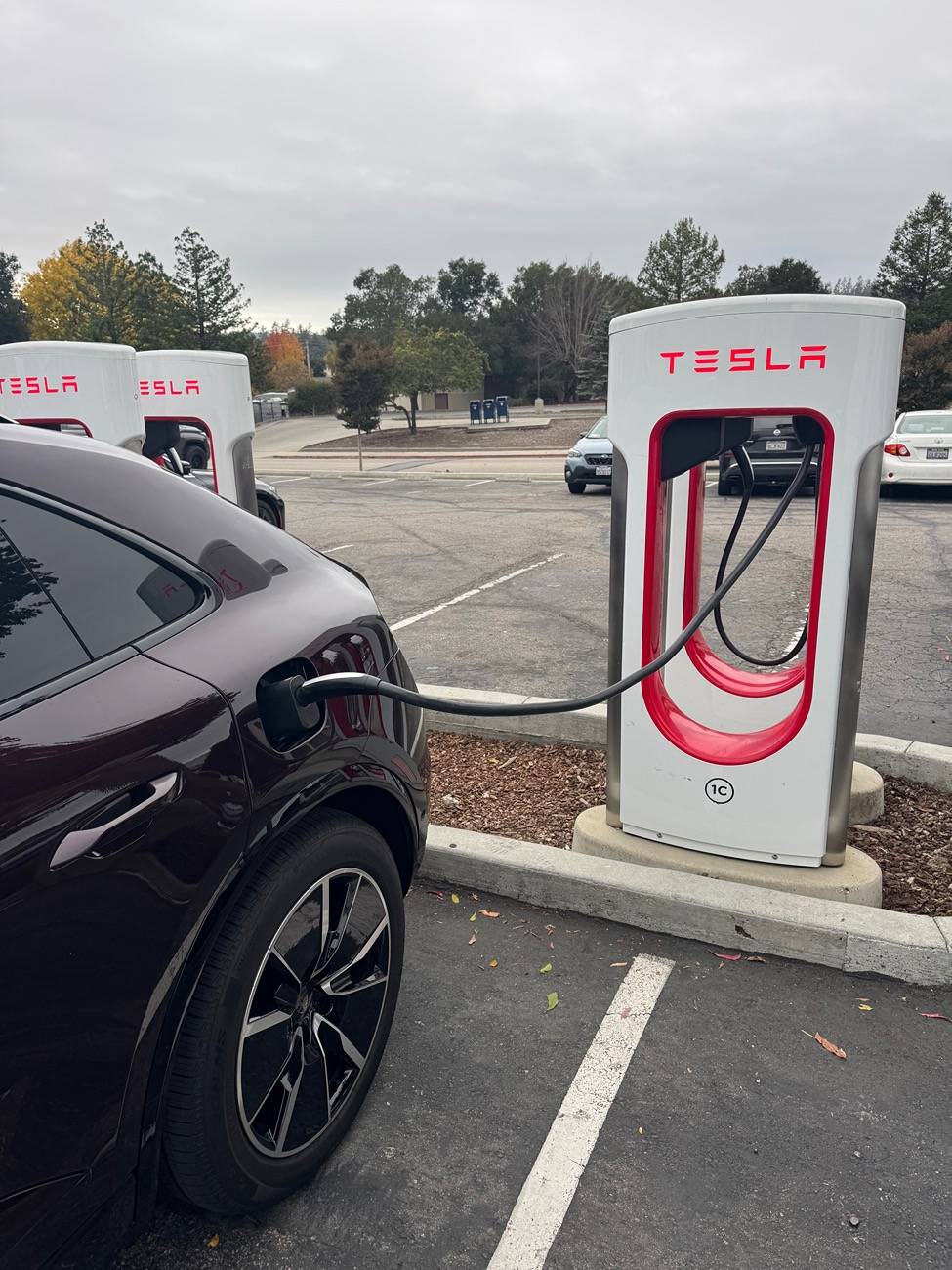 Electric Macan EV Report - North American Macan EV charging at Supercharger via MagicDock? IMG_4396