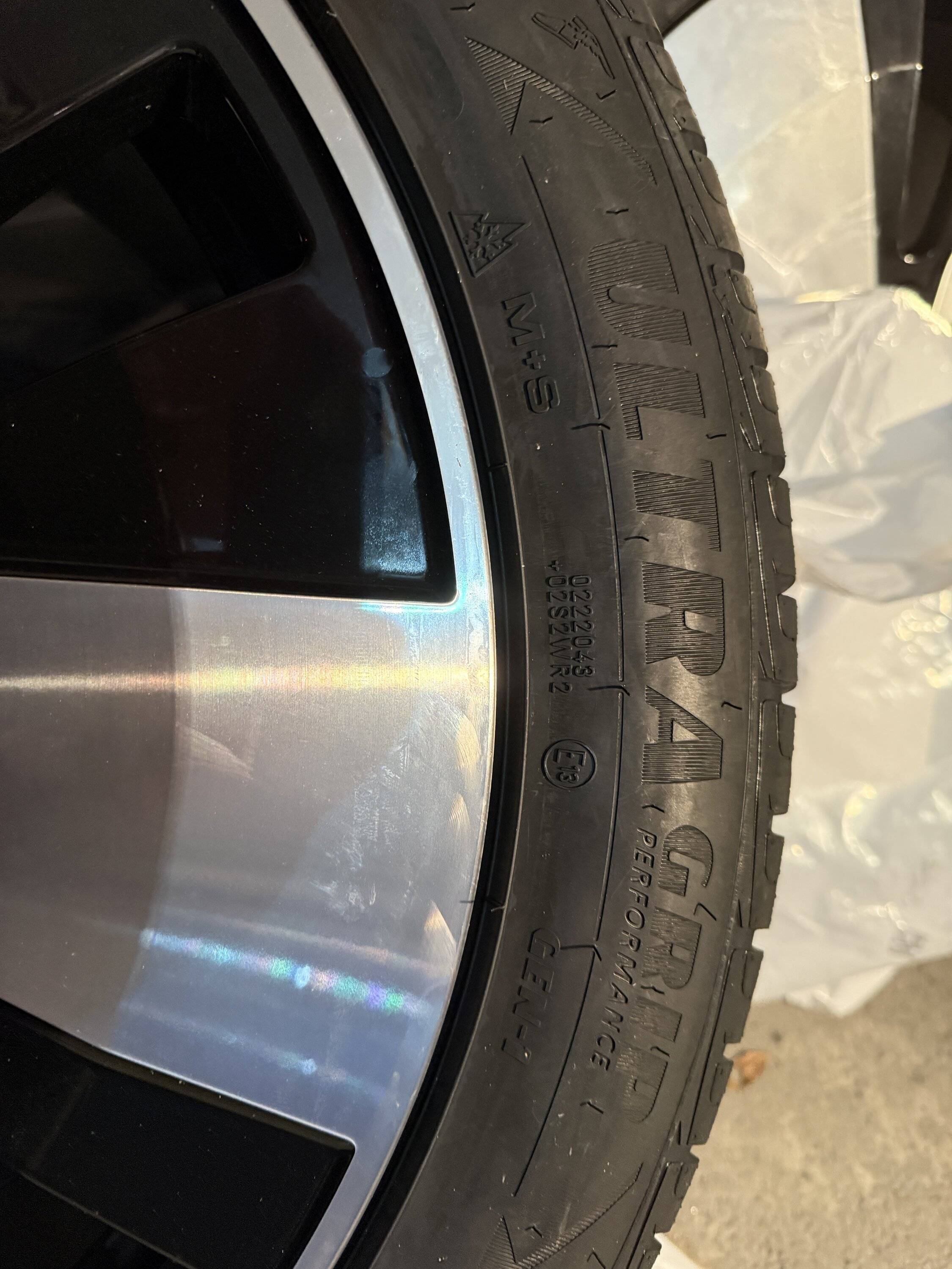 Electric Macan EV Winter tires mounted on Porsche Macan 4 EV 20” wheels IMG_5378