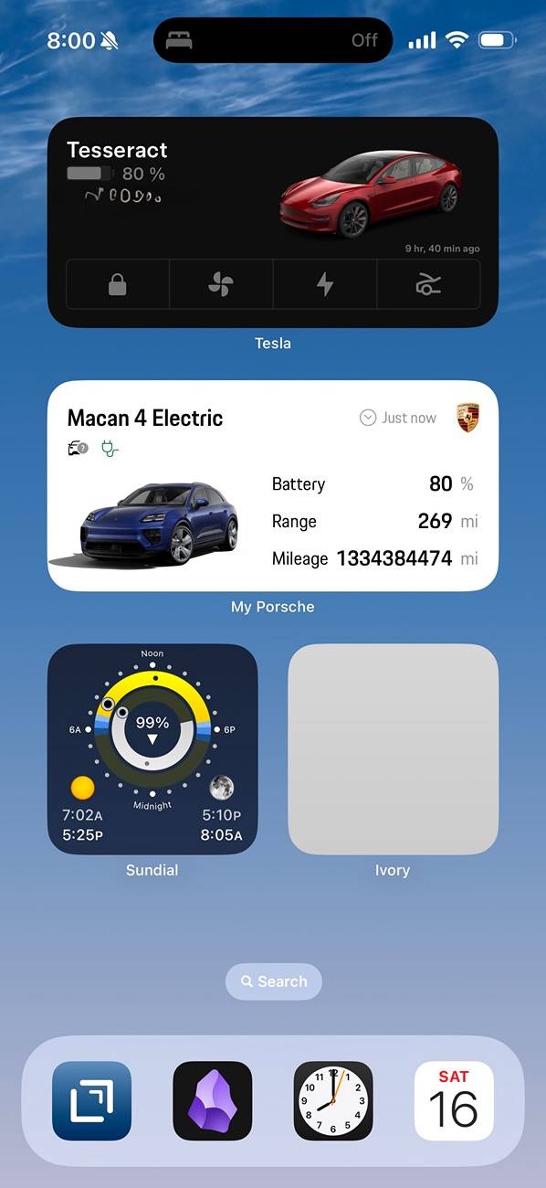 Electric Macan EV lol — small data hiccup in the app IMG_5499