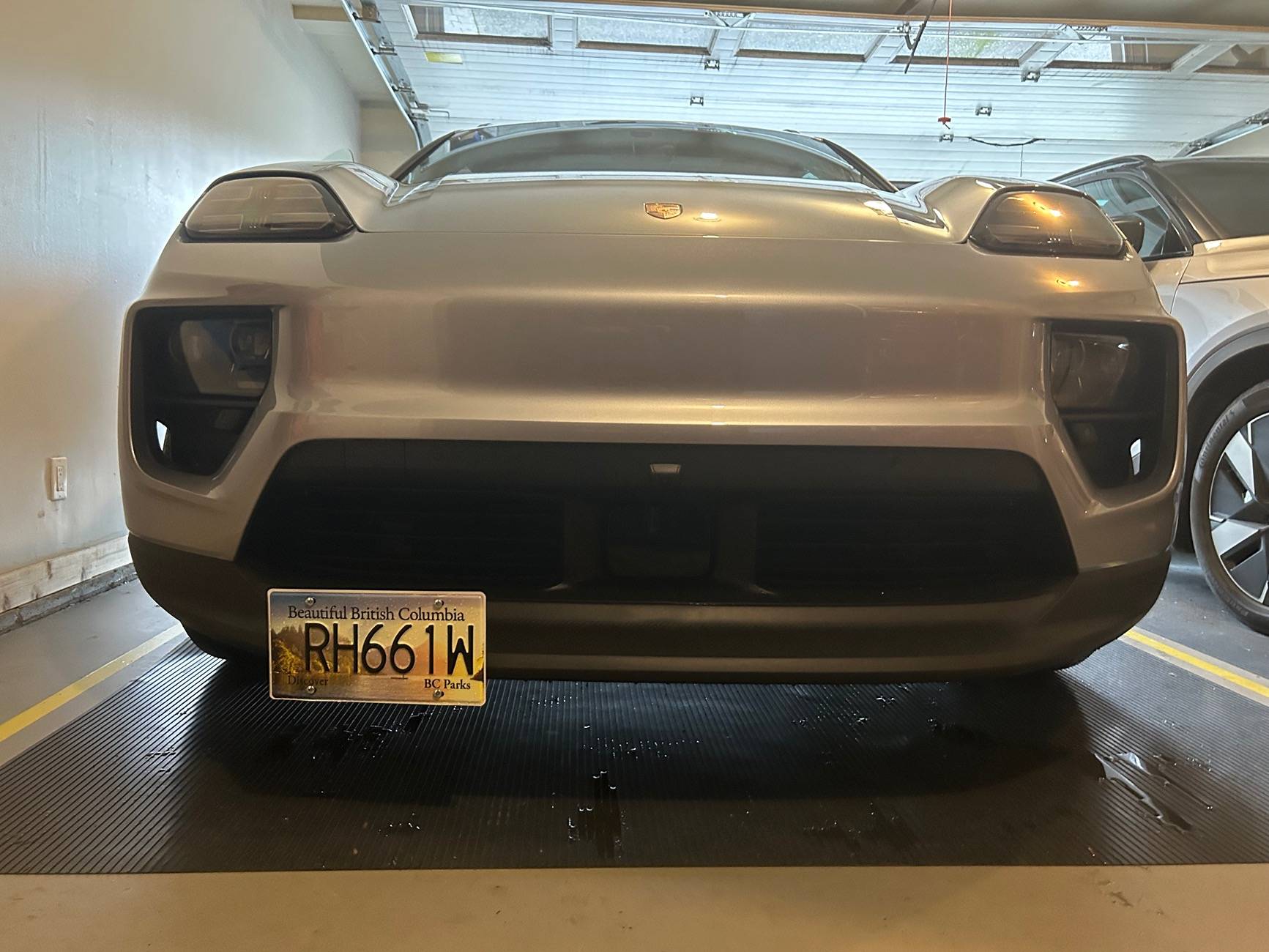 Electric Macan EV No Drill front license plate holder UPDATED WITH INSTALL and ORDER info IMG_5730