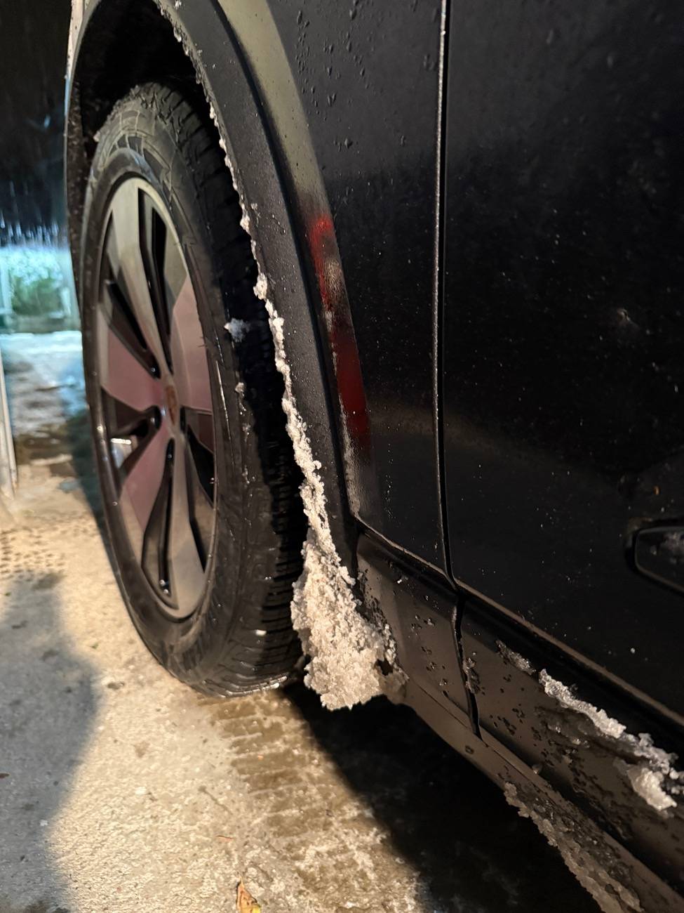 Electric Macan EV Winter tires mounted on Porsche Macan 4 EV 20” wheels IMG_5733