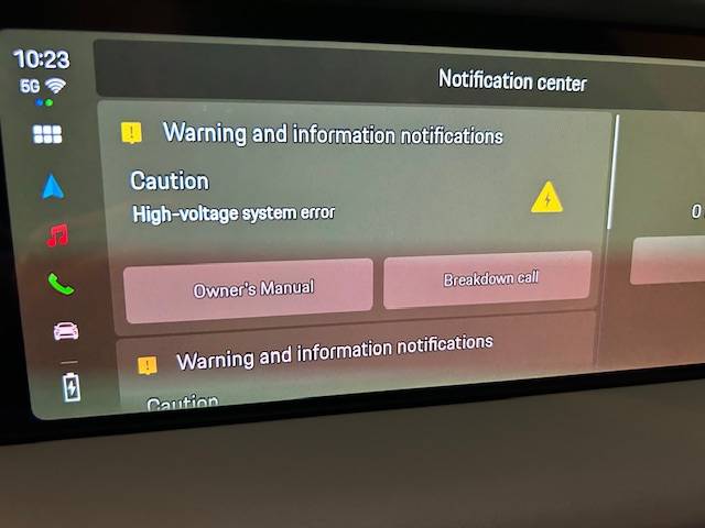 Electric Macan EV High voltage charge error and charge  port locked IMG_5816