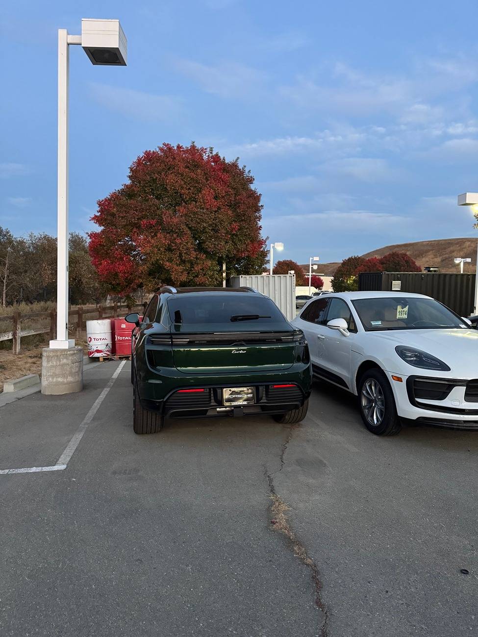 Electric Macan EV Hauling skis w/ the Macan EV IMG_5878