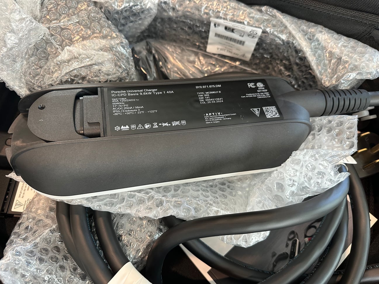 Macan EV First Sighting - Macan EVSE Charger for North America…??? img_6119_a37581def8b98f45672e8c2fc4be5b81add409d0