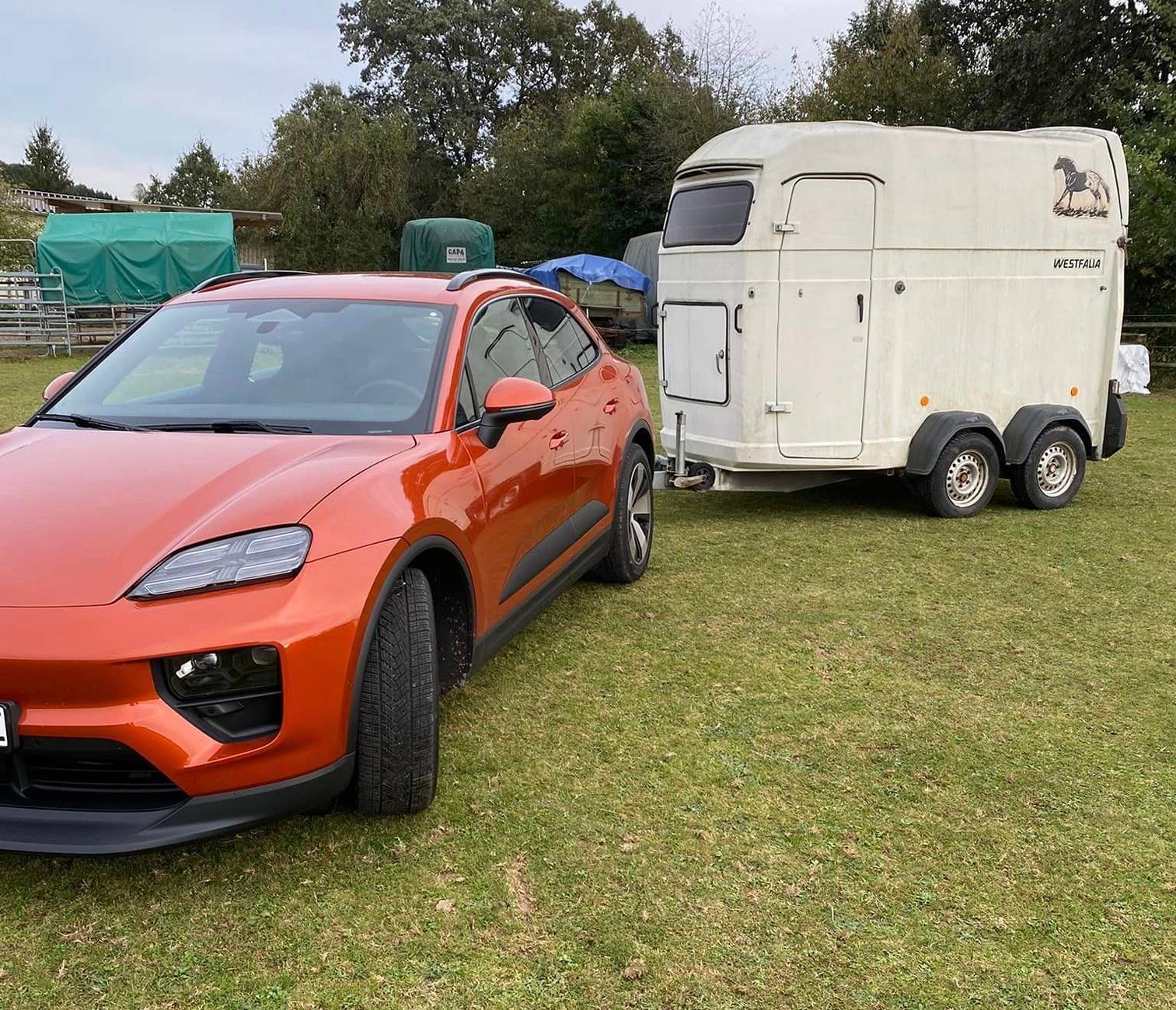 Electric Macan EV Random daily Macan EV photos - post yours! 🤳 Macan EV towing trailer