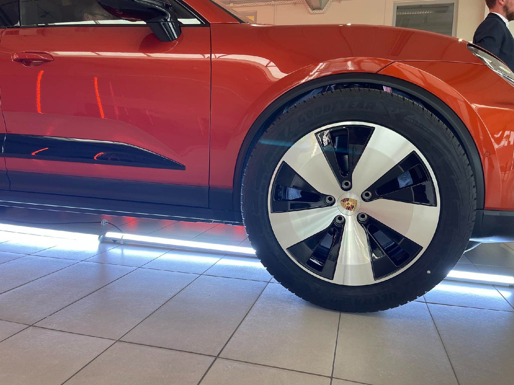 Electric Macan EV PAPAYA Macan EV Photos Thread Papaya color electric Macan EV 5