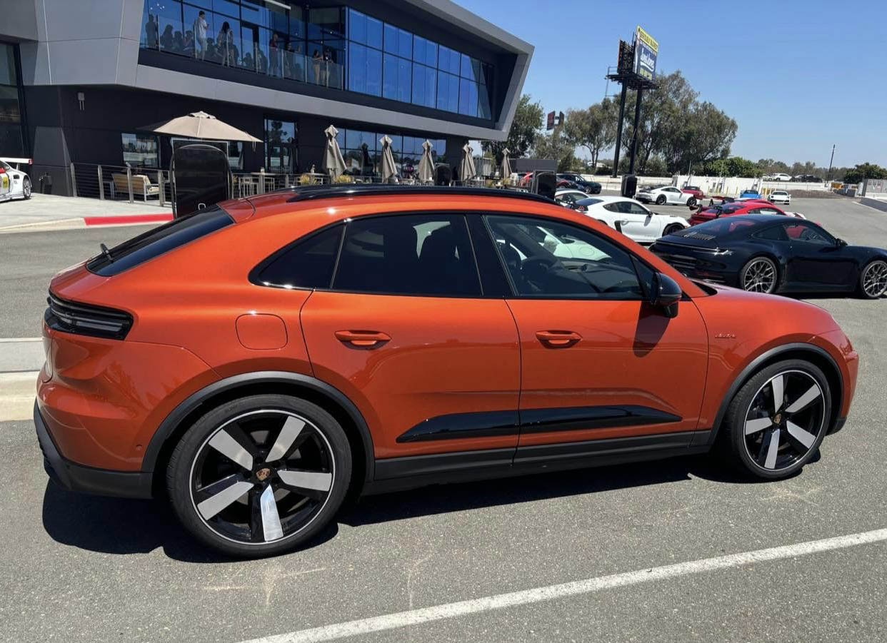 Macan EV PAPAYA Macan EV Photos Thread papaya orange macan ev electric 