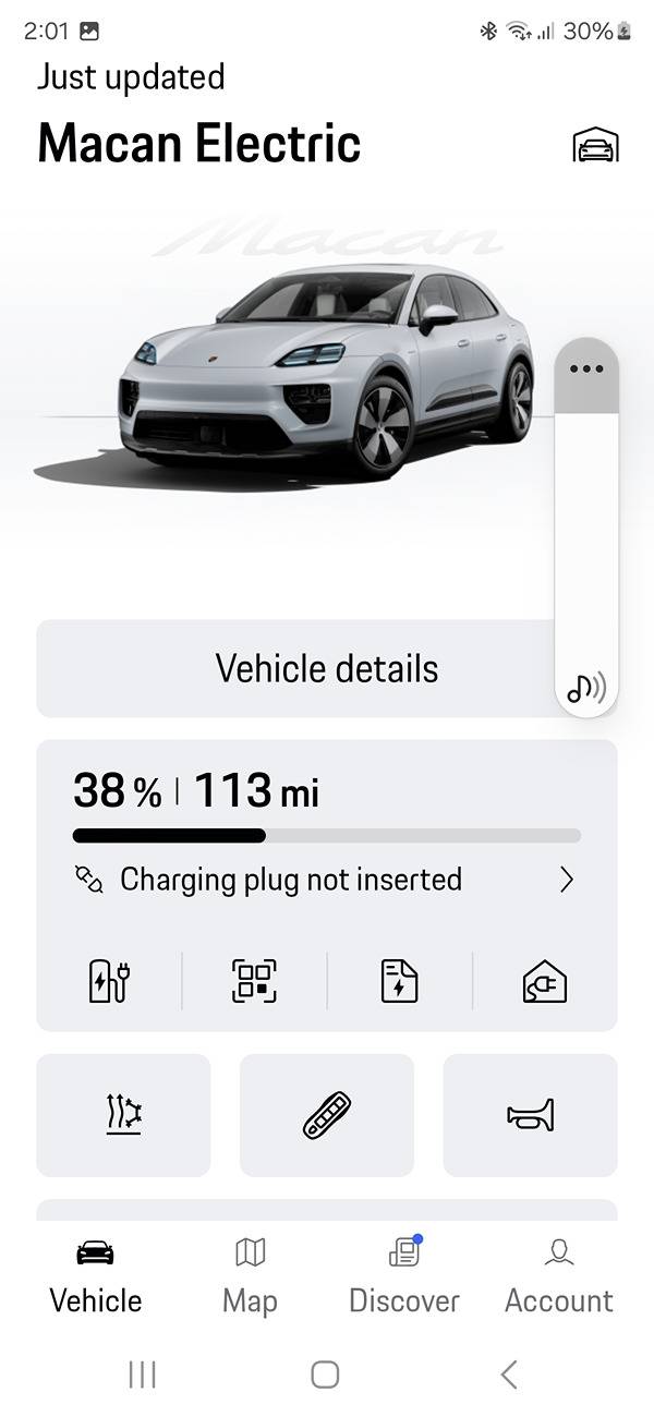 Electric Macan EV credit where credit is due…Porsche nailed this… phone key