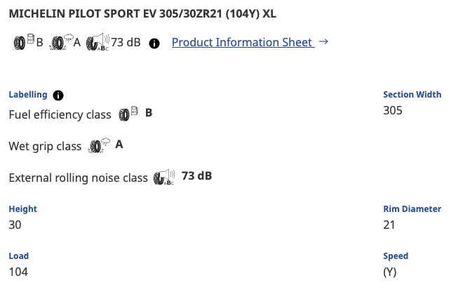 Electric Macan EV Michelin Pilot Sport EV has got NE0 type approval (for Macan EV) Screenshot 2023-07-01 at 4.00.23 PM