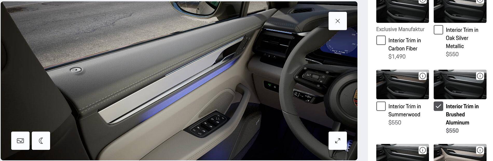 Macan EV Best interior trim to go with limestone beige leather interior? Screenshot 2024-09-19 at 10.42.16 PM