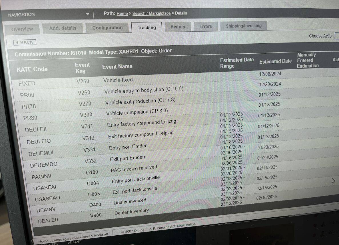 Electric Macan EV What's the order / delivery status of your Macan EV? [Update your status if/when it changes] Screenshot 2024-11-22 at 2.57.05 PM