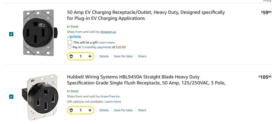 Electric Macan EV [FAQ] - North America - NEMA 14-50 vs. 6-50 - new EV owner garage setup… two plug replacement