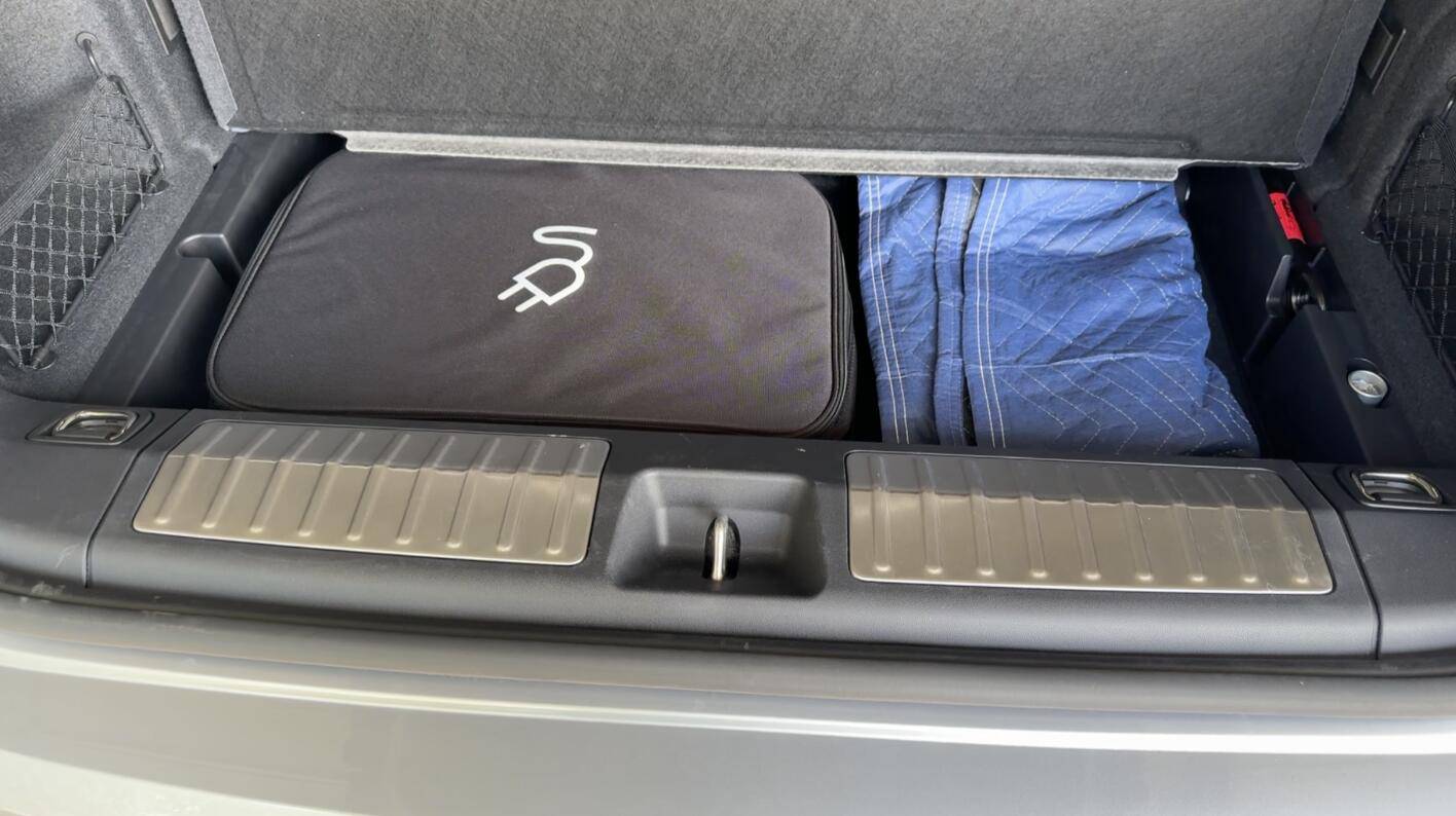 Electric Macan EV Storage Space Under Luggage Area Under Floor Storage