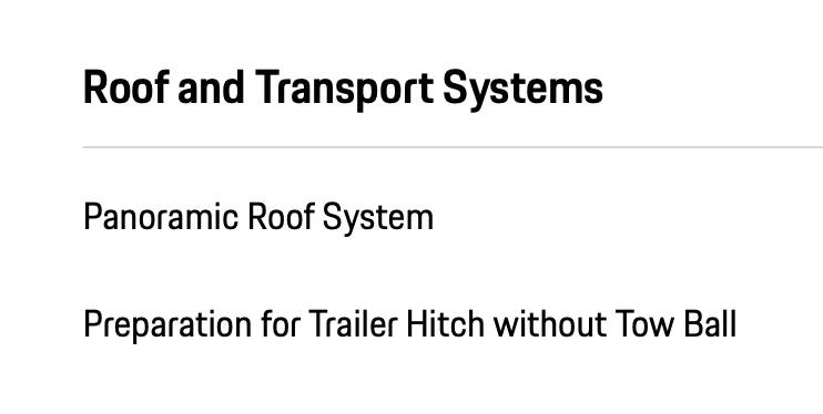 Macan EV What does "Preparation for Trailer Hitch without Tow Ball" include? Untitled