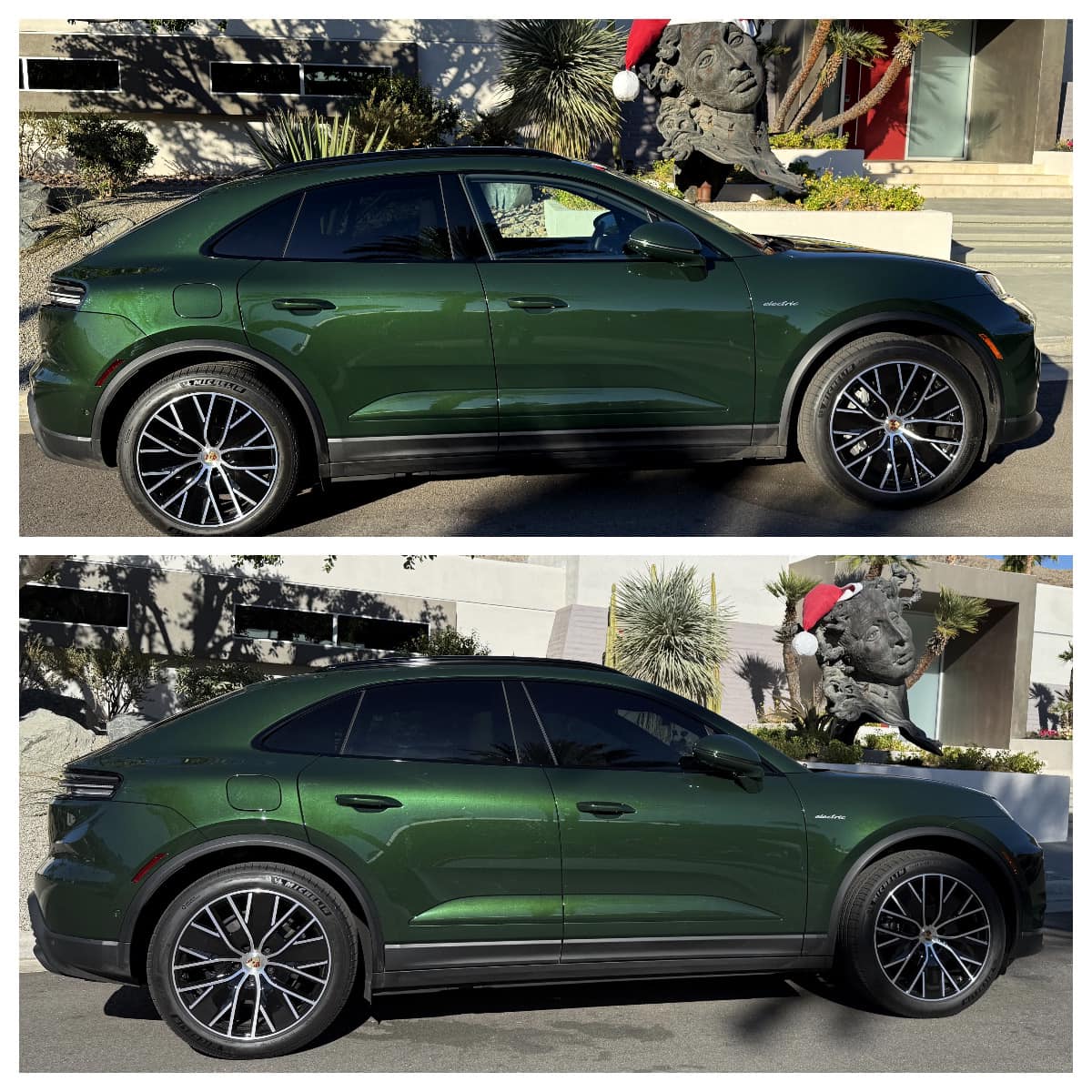 Electric Macan EV OAK GREEN Macan EV Photos Thread window tint oak green metallic macan ev