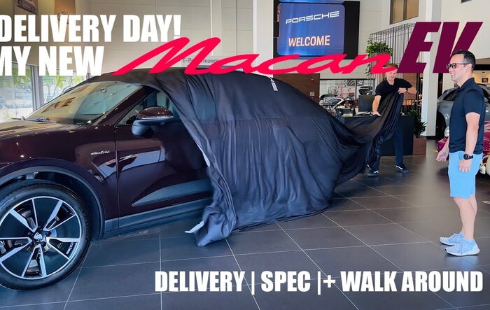 My New Macan 4 EV Delivery - Copper Ruby