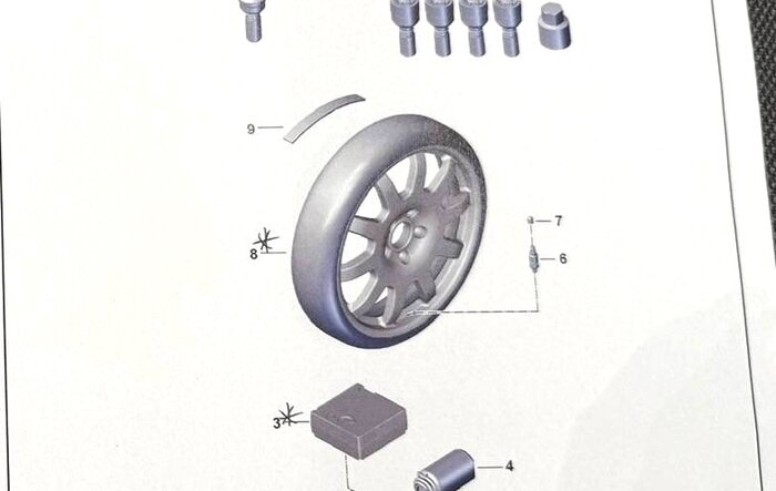 Collapsible Spare Tire for Macan EV Electric (Porsche OEM accessory)!!